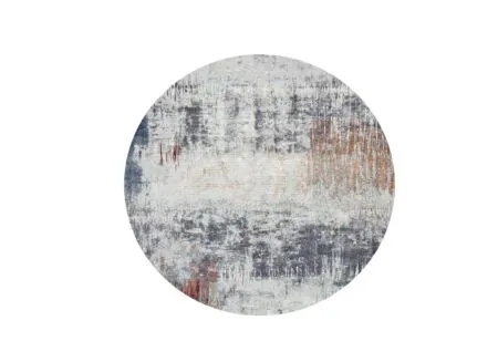 Tapis rond Aspero Ø240cm poils courts - Tapis rond Aspero Ø240cm - polyester - multicolore