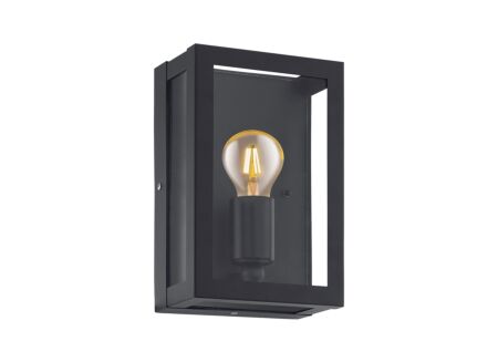 Wandlamp Alamonte zwart 60W E27