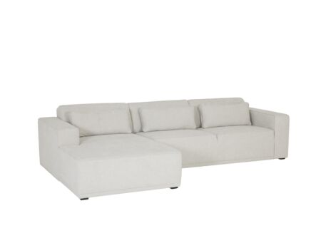 Hoeksalon Ezra 325x178cm - stof - greige