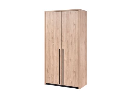 Kleerkast 112cm - decor - bruin