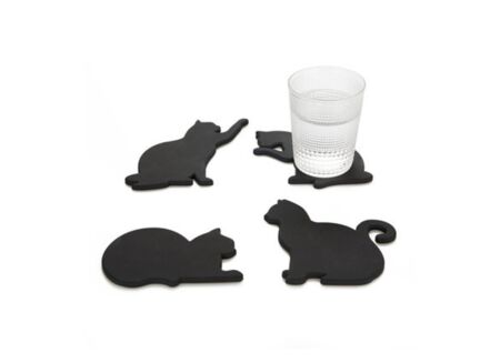 Onderzetters voor glazen CAT set van 4