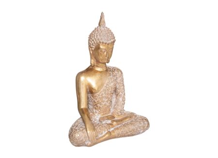 Boeddha beeld Buddha zittend H32cm