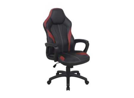 Gamestoel Yukon zwart rood