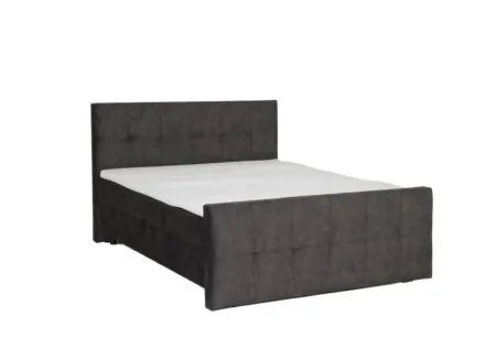 Bedbox Valetta 180x200cm - stof - espresso met opbergruimte