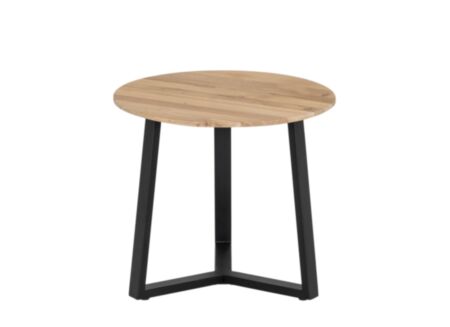 Bijzettafel Ayrton &Oslash;50x44,5cm - eik massief - naturel