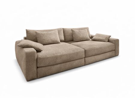 Zetelbed Milano 1-persoons - stof - bruin