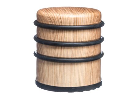 Deurstopper Houtlook naturel zwart