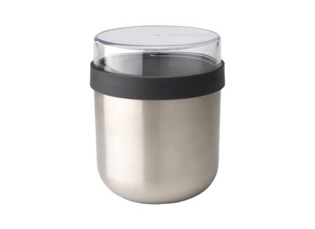 Yoghurtbeker Make&Take 0,5L - staal - dark grey