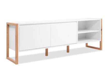 Tv-meubel Denver 160cm - decor - wit