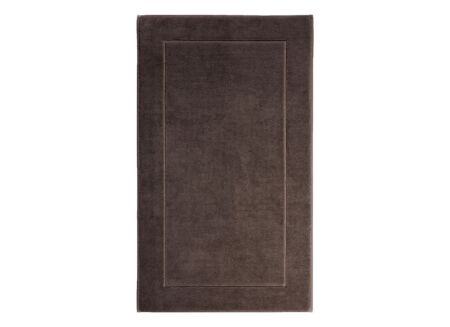 Tapis de bain London 60x100cm - coton - pecan avec antidérapante