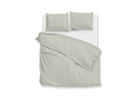 Dekbedovertrek Percale 240x220cm - katoen - smokey green