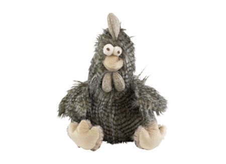 Knuffel Haan H29cm - stof - grijs