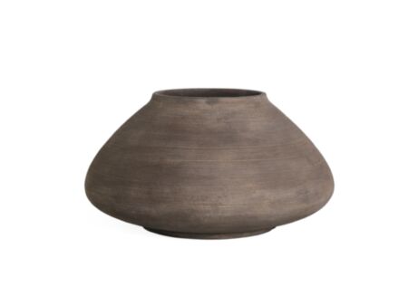 Bloempot Dius H37cm - cement - brownish dirt