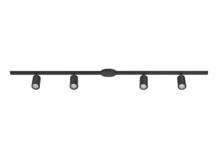 Ledspot EasyT met 4 spots 4W GU10 aluminium zwart