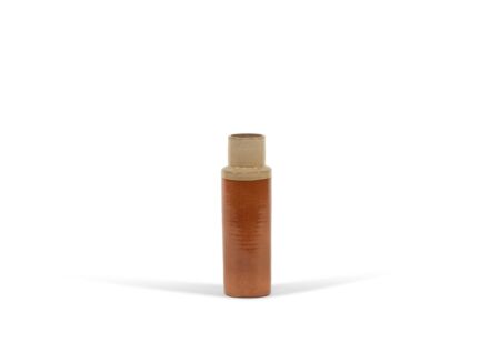 Vaas H40cm - terracotta - bruin/beige