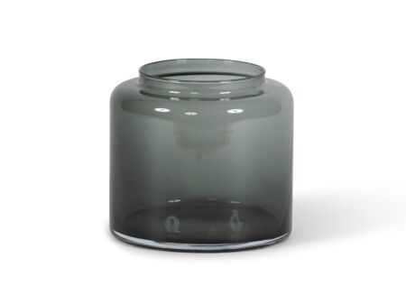 Vaas H17cm - glas - smoke