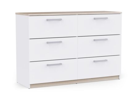 Commode Watson 119x41xH81cm - decor - wit & kronberg eik