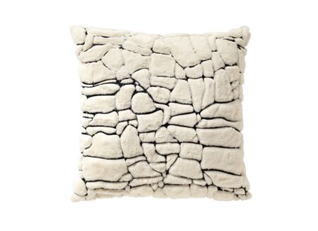 Kussen Rodin 45x45cm - polyester - tofu