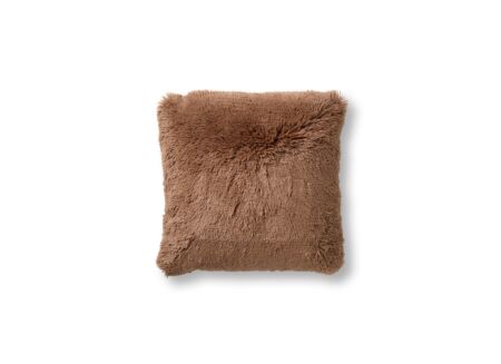 Kussen Fluffy 60x60cm - stof - tobacco brown