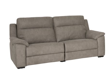 Zetel Grande 3-zit - stof - grijs met relax