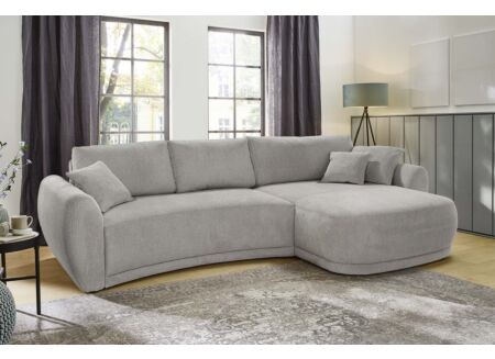 Hoeksalon Laguna 325x180cm - stof - lichtgrijs