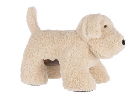 Deurstopper Hond 70x40x47cm - polyester - beige