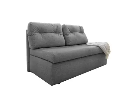 Canapé-lit Torben 2 personnes tissu gris foncé - Canapé-lit Torben 2 places - tissu - gris foncé
