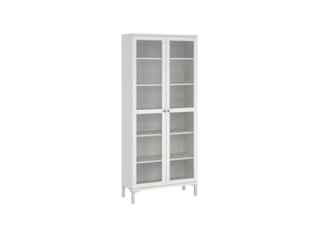 Vitrinekast Roma 89cm - decor - wit