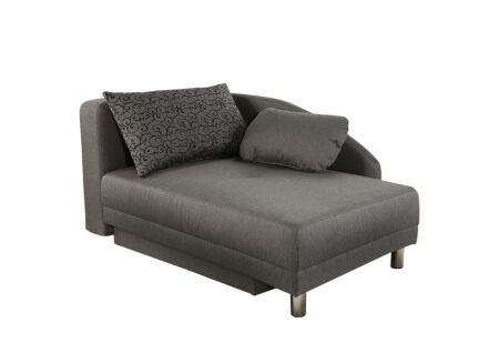Chaise longue Roy Recamière 149x90x80cm - stof - taupe met bedfunctie