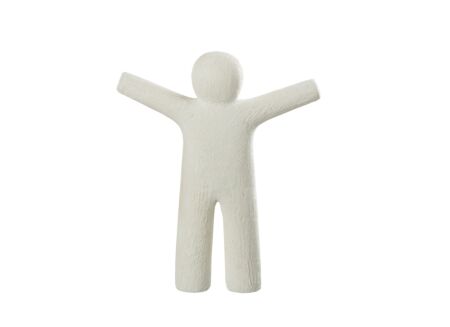 Figuur Petit Maurice S H31cm - polyresine - wit