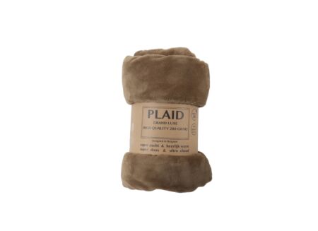 Plaid 150x200cm - microvezel - camel