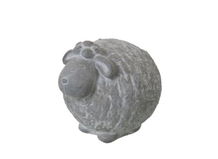 Beeldje Schaap 14x11,5x12,5cm - cement - grijs