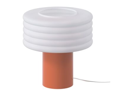 Tafellamp Asti E27 H36cm - glas/keramiek - roze