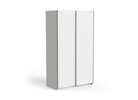 Schuifdeurkast Ghost 117cm - decor - wit
