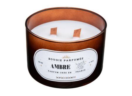 Geurkaars Snow Amber 20u bruin