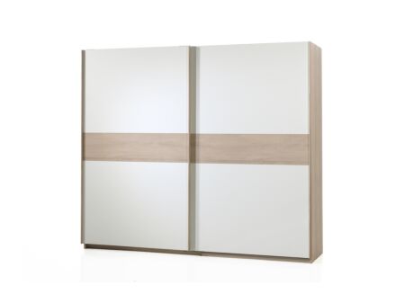 Schuifdeurkast Delia 250cm - decor - rivier eik