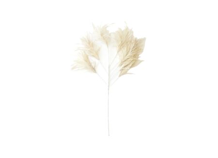 Decoratietak Feathers H95cm - kunststof - wit