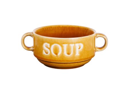 Soepkom Soup Ø12cm - aardewerk - oker