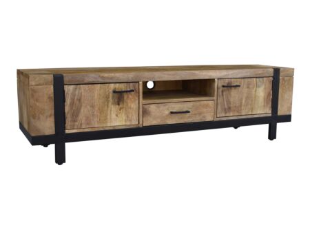 Tv-meubel Chaparral 170cm - mango massief - naturel
