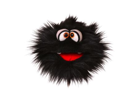 Handpop Kladerradatsch H20cm - polyester - zwart