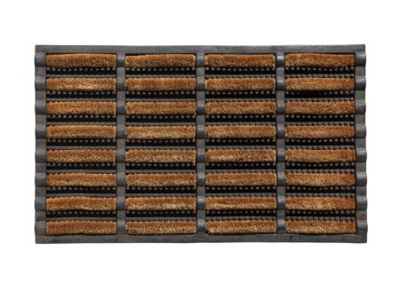 Deurmat Mudbuster 75x45cm kokos naturel zwart