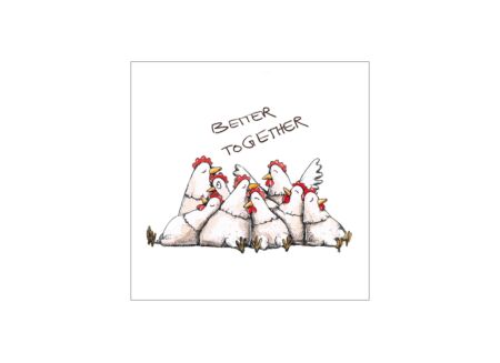 Serviette Better Together 33x33cm - papier - multicolor 20 stuks
