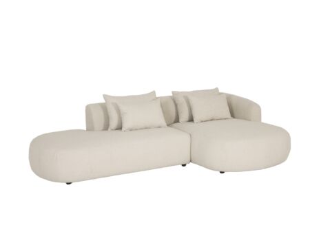 Hoeksalon Euphoria 170x290cm - stof - beige