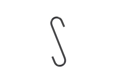 S Haak 15cm - ijzer - zwart