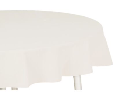 Tafelkleed Teflon Ø180cm - stof - wit