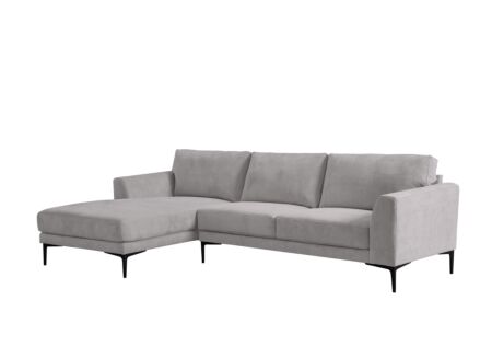 Hoeksalon Phantom  168x283cm - stof - grijs