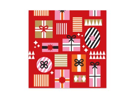 Serviette Gift Collage 33x33cm - papier - multicolor 20 stuks