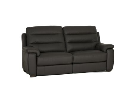 Zetel Folk 2,5-zit - leder - antraciet