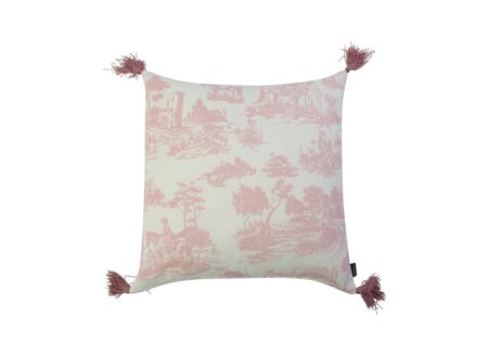 Kussen Adele 45x45cm - stof - roze
