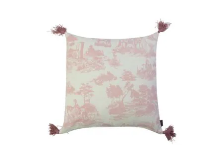 Kussen Adele 45x45cm - stof - roze - Coussin Adele 45x45cm - tissu - rose